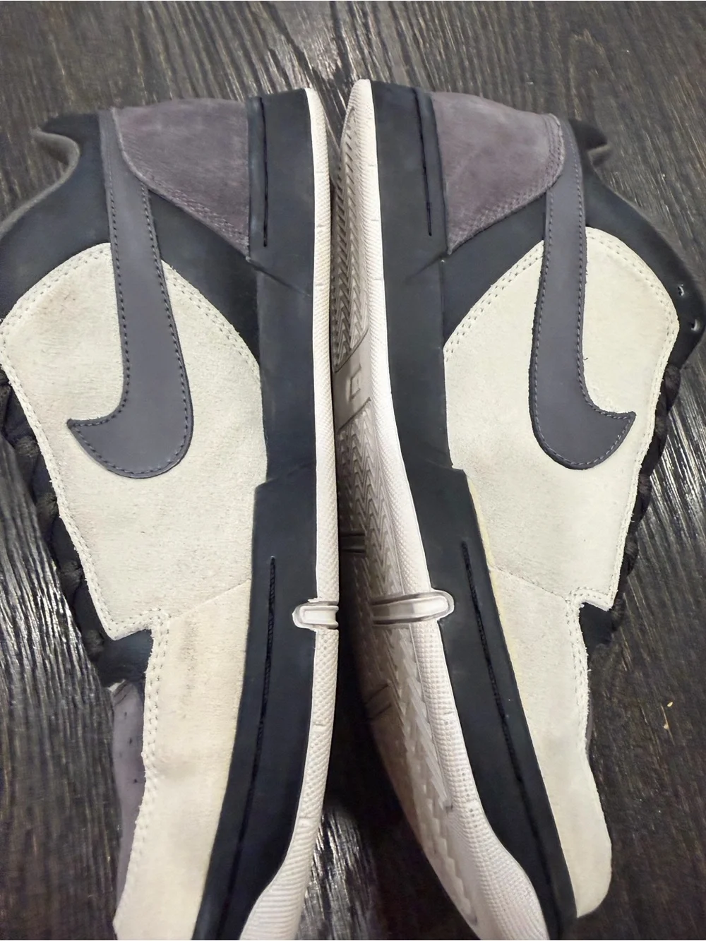 Men’s Rare 2007🔥 Nike Banger Gray/Black Suede Skate Shoes dunk size 10
